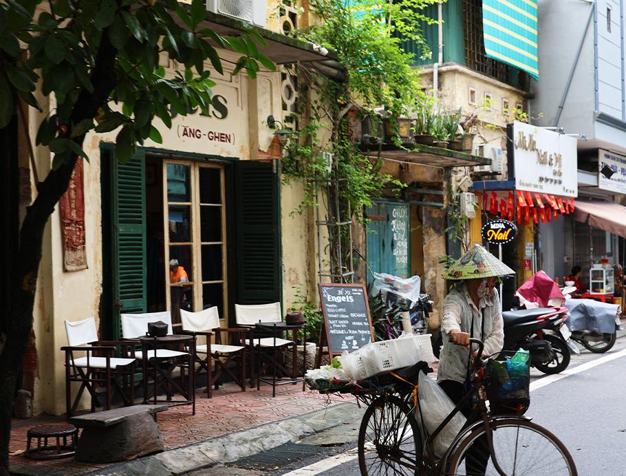 Old Quarter in Hanoi, Vietnam on a Bunnik Tour to Vietnam